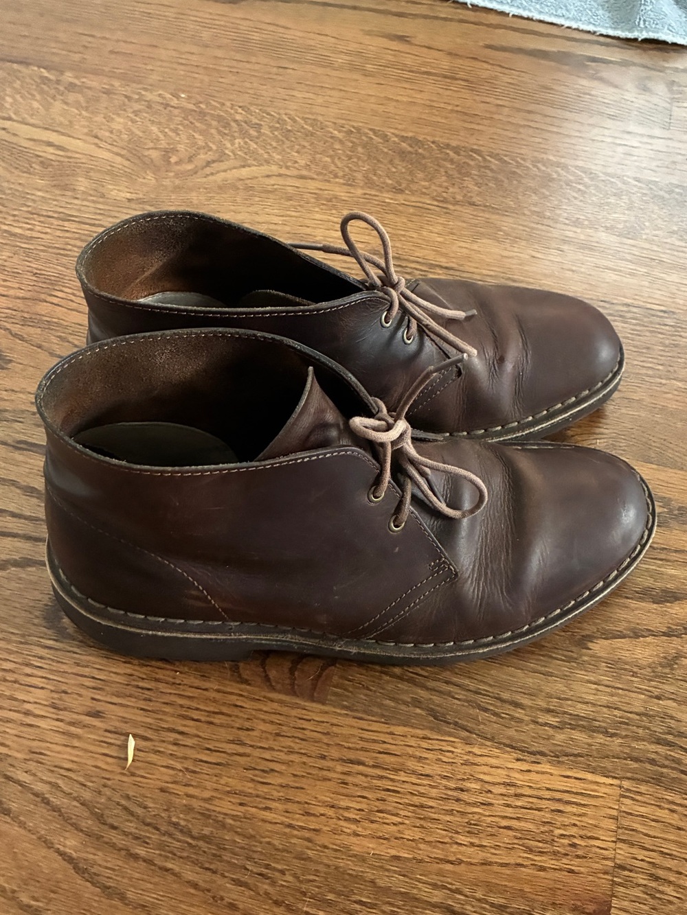 Clarks Men's Dark Brown Leather Chukka Boots